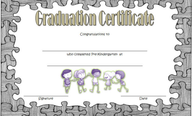 Fantastic Certificate For Pre K Graduation Template