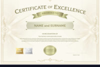 Fantastic Certificate Of Excellence Template Free Download