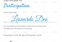 Fantastic Certification Of Participation Free Template