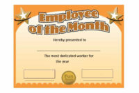 Fantastic Employee Certificate Template Free 10 Best Designs