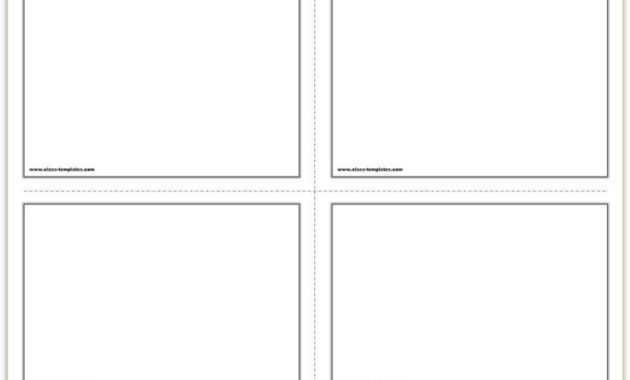 Fantastic Free Printable Blank Flash Cards Template