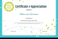 Fantastic In Appreciation Certificate Templates
