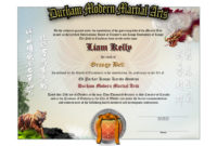 Fantastic Martial Arts Certificate Templates