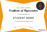 Fantastic Sample Certificate Of Recognition Template
