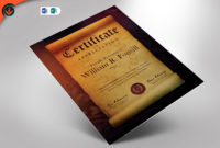 Fantastic Scroll Certificate Templates