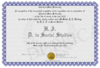 Fantastic Social Studies Certificate