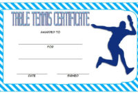 Fantastic Tennis Achievement Certificate Templates
