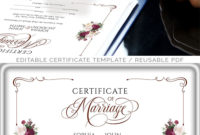 Fantastic Wedding Gift Certificate Template
