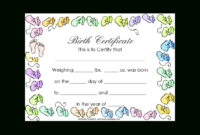 Fascinating Birth Certificate Template Uk
