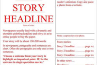 Fascinating Blank Newspaper Template For Word