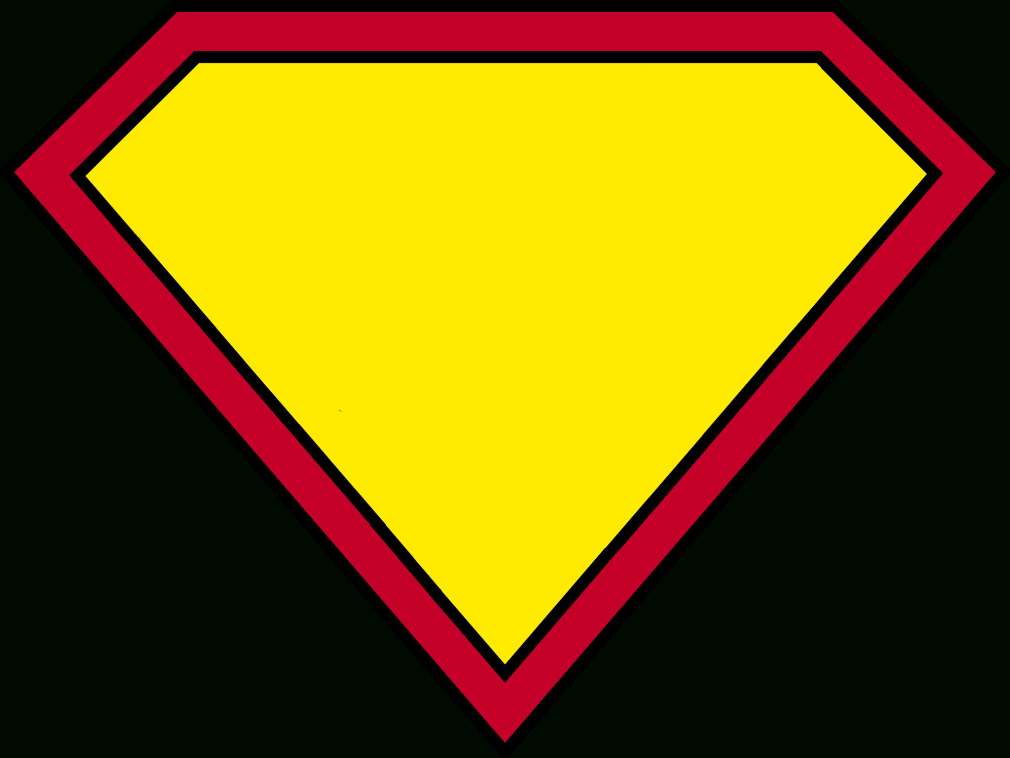 Fascinating Blank Superman Logo Template
