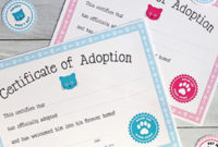 Fascinating Cat Birth Certificate Free Printable
