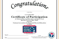 Fascinating Certification Of Participation Free Template