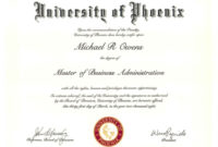 Fascinating Fake Diploma Certificate Template