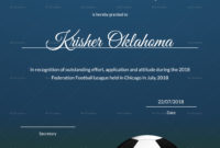 Fascinating Football Certificate Template