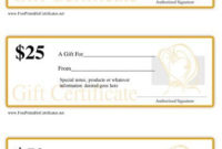 Fascinating Free Printable Beauty Salon Gift Certificate Templates