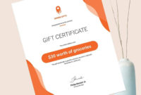Fascinating Gift Certificate Template Indesign