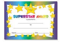 Fascinating Star Student Certificate Templates