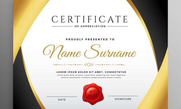 Fascinating Template For Certificate Of Appreciation In Microsoft Word