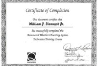 Fascinating Training Completion Certificate Template 10 Ideas