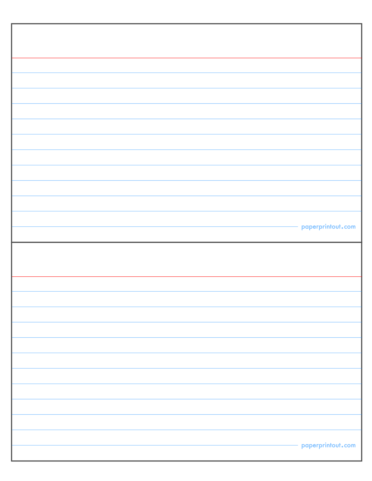 Free 3X5 Blank Index Card Template