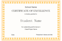 Free Academic Award Certificate Template