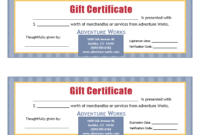 Free Automotive Gift Certificate Template