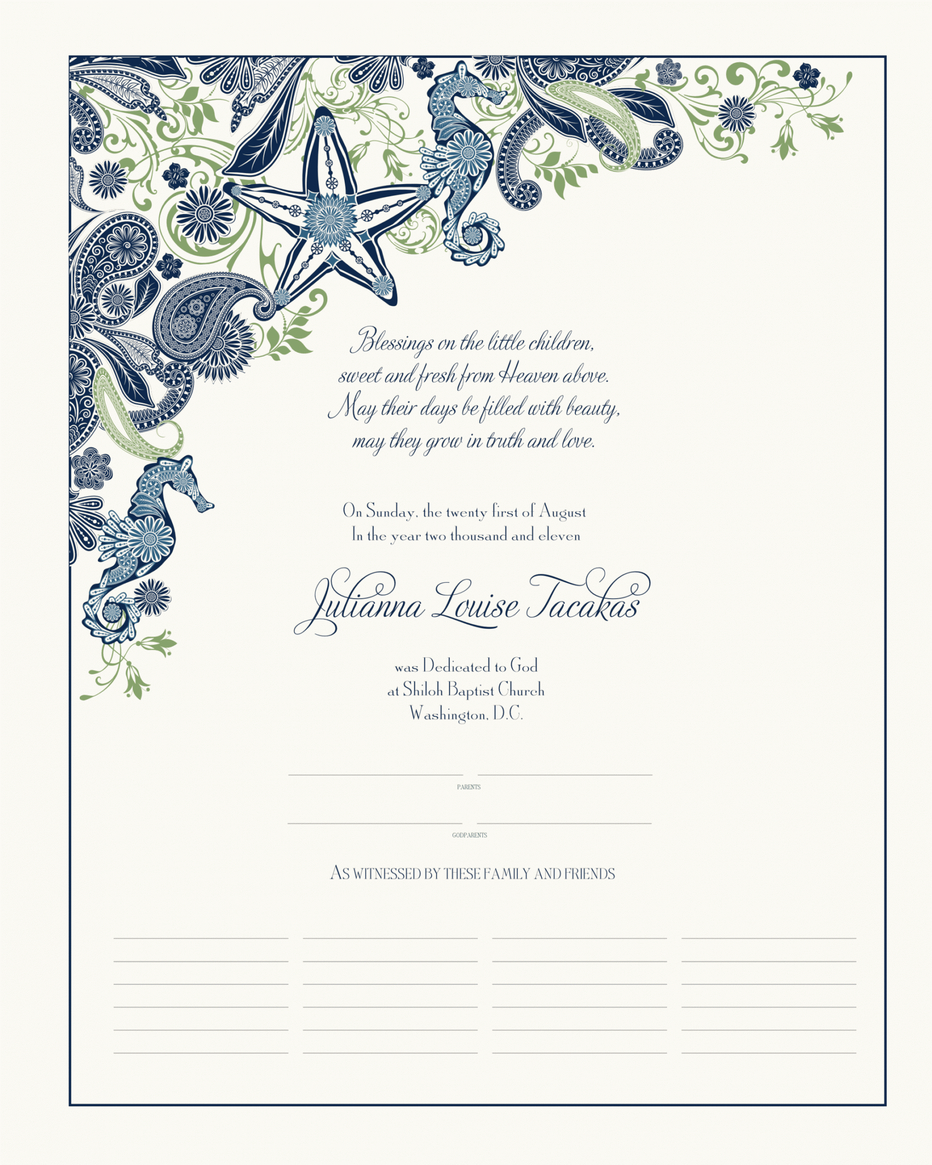 Free Baptism Certificate Template Word