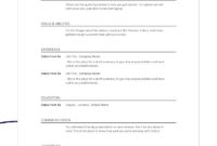 Free Blank Resume Templates For Microsoft Word