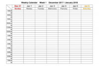 Free Blank Revision Timetable Template