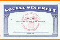 Free Blank Social Security Card Template Download
