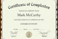 Free Certificate Of Accomplishment Template Free