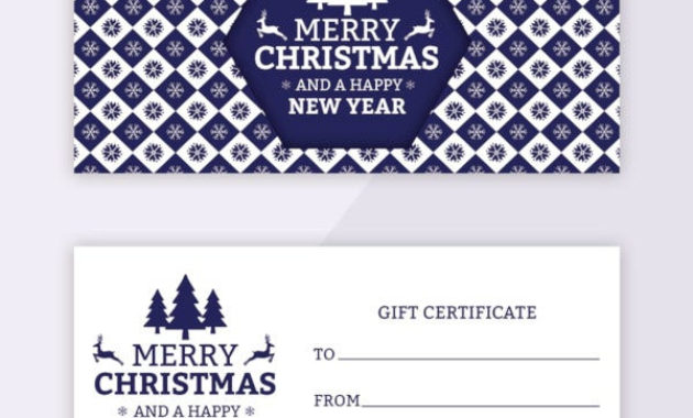 Free Christmas Gift Certificate Template Free Download