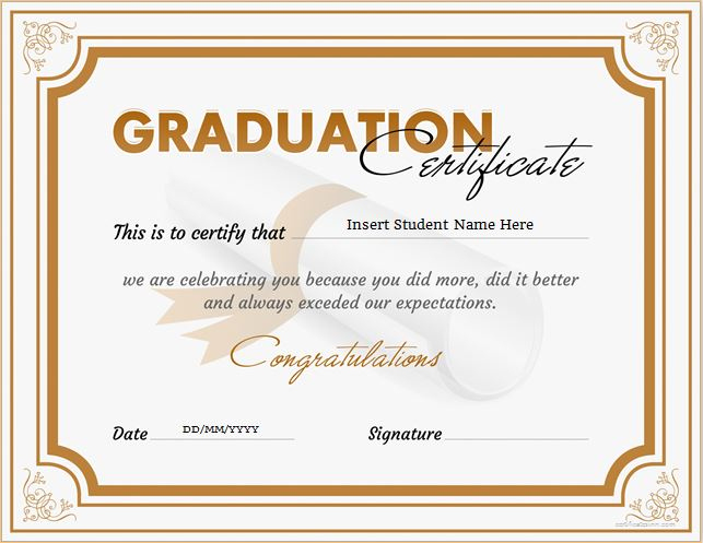 Free Downloadable Certificate Templates For Microsoft Word