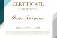 Free Free Certificate Of Appreciation Template Downloads
