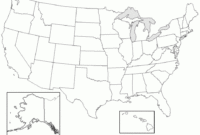Free United States Map Template Blank