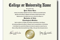 Free University Graduation Certificate Template