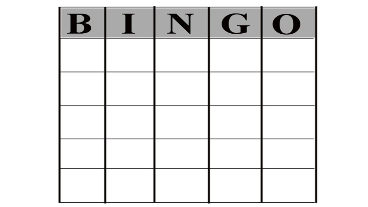 Fresh Blank Bingo Template Pdf – Sparklingstemware