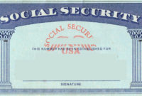 Fresh Blank Social Security Card Template