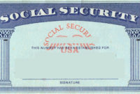 Fresh Blank Social Security Card Template Download