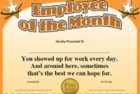Fresh Free Funny Award Certificate Templates For Word