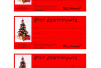 Fresh Homemade Christmas Gift Certificates Templates