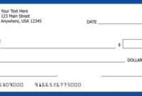 Fresh Large Blank Cheque Template