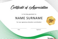 Fresh Template For Certificate Of Appreciation In Microsoft Word