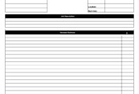 New Blank Estimate Form Template