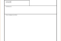 New Blank Unit Lesson Plan Template