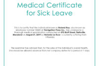 New Free Fake Medical Certificate Template