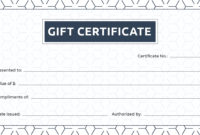 New Gift Certificate Template Publisher