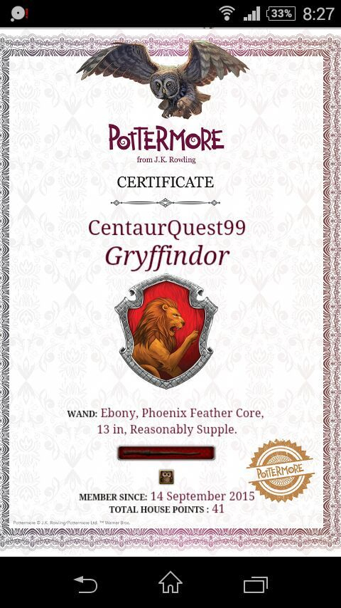 New Harry Potter Certificate Template