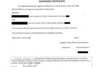 New Marriage Certificate Translation From Spanish To English Template
